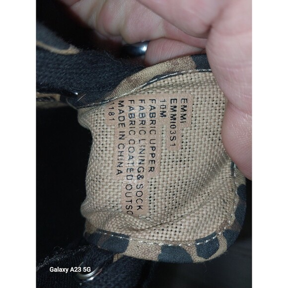 Steve Madden Cheetah Print Emmi Flatform Sneakers Size 10 - Picture 11 of 11